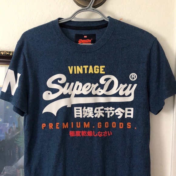 T-shirt Superdry Homme - Gris - Taille L - Imprimé Graphique - Excellent état